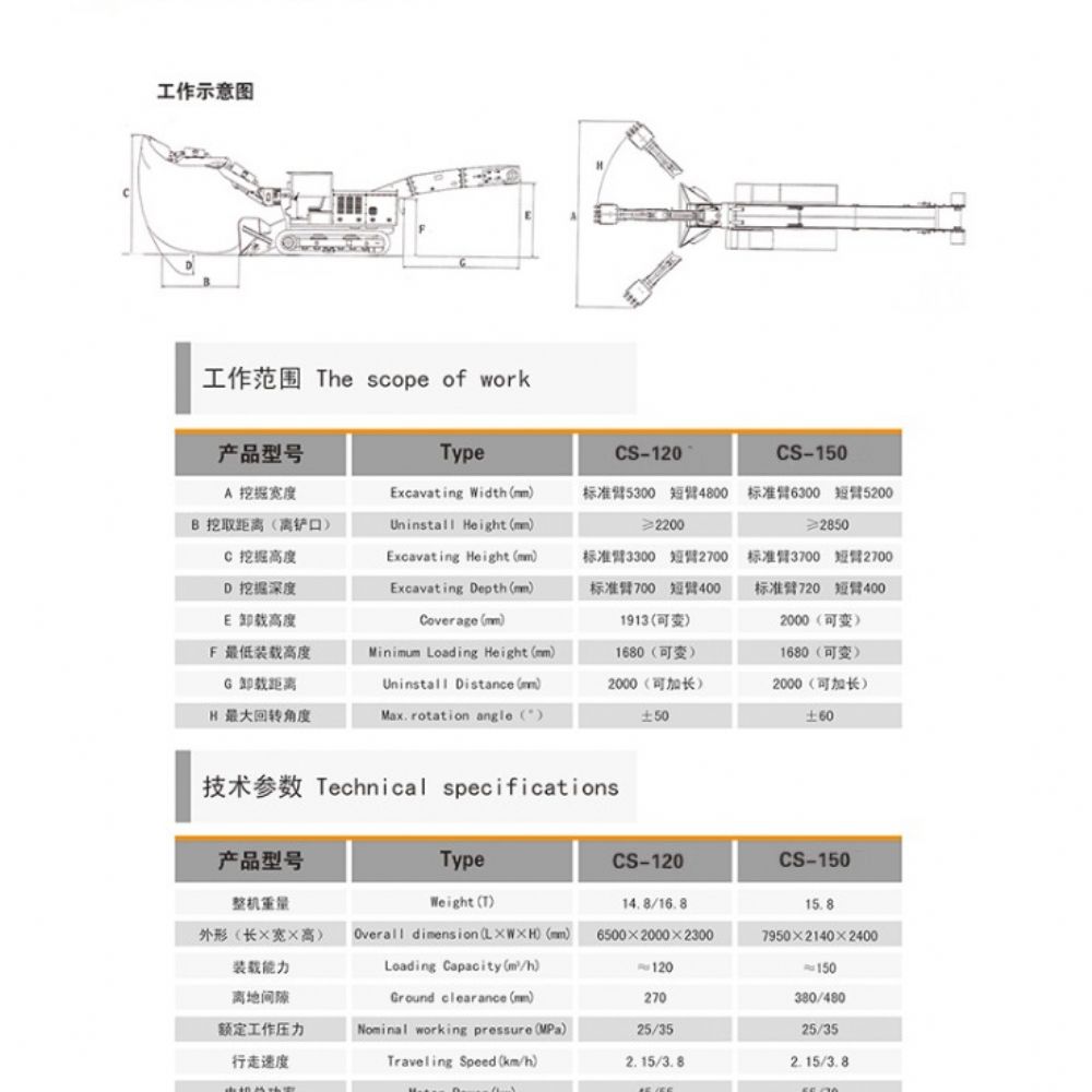 CS-120型履帶式扒渣機